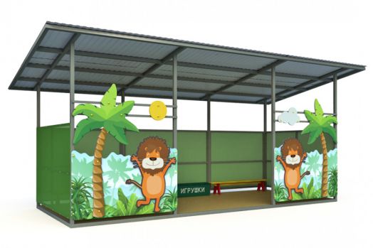 Теневой навес (24м2) ТН-4х6