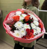 Сборный букет + топпер