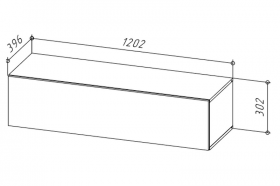 Тумба ТВ 120 SOMERO Белый/Дуб Вотан