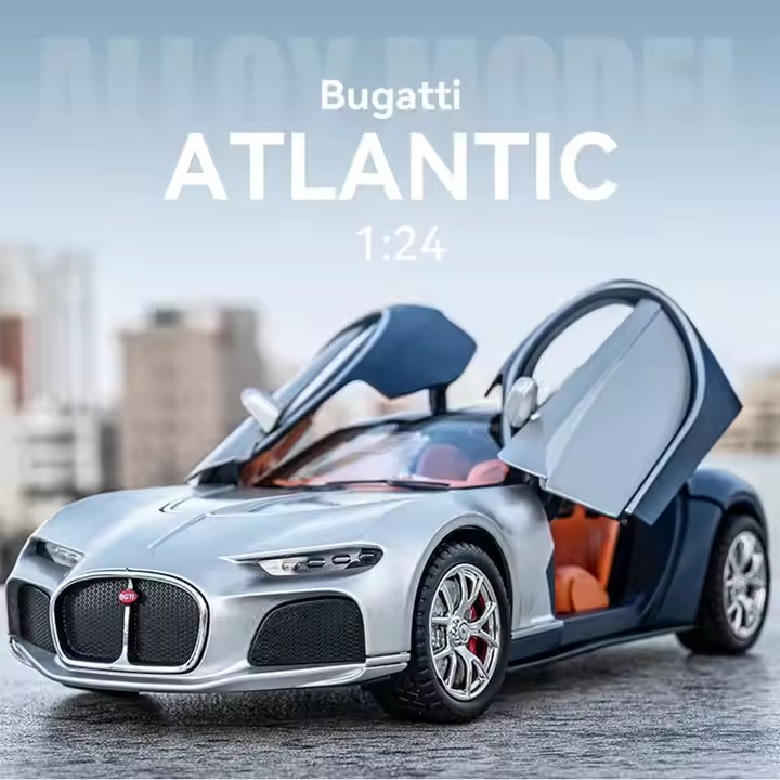 Модель металлическая Bugatti Atlantic с дымом, свет, звук 1:24 CZ154AD