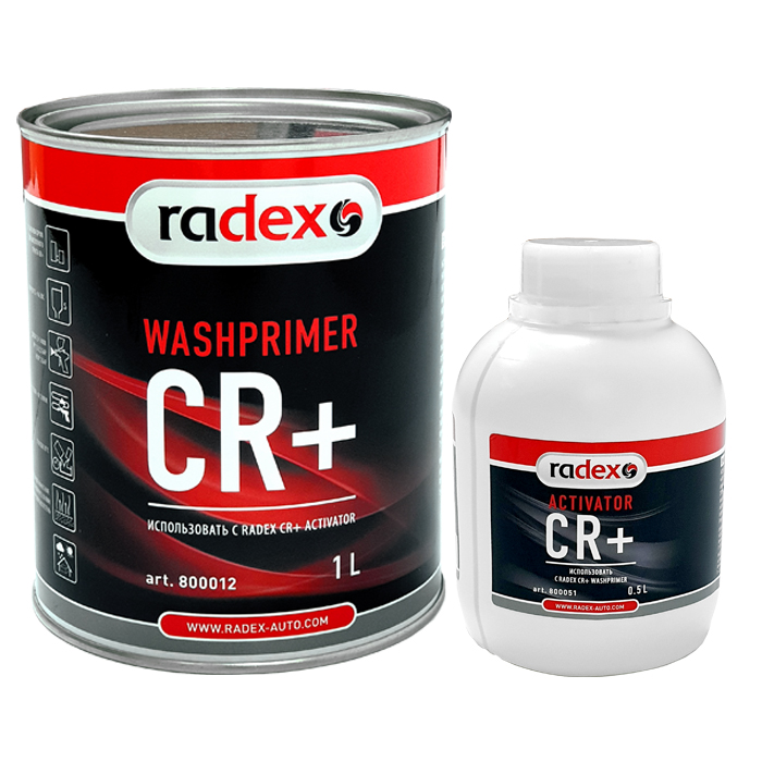 Radex Кислотный протравливающий грунт CR+ и активатор, 1л.+ 500мл.