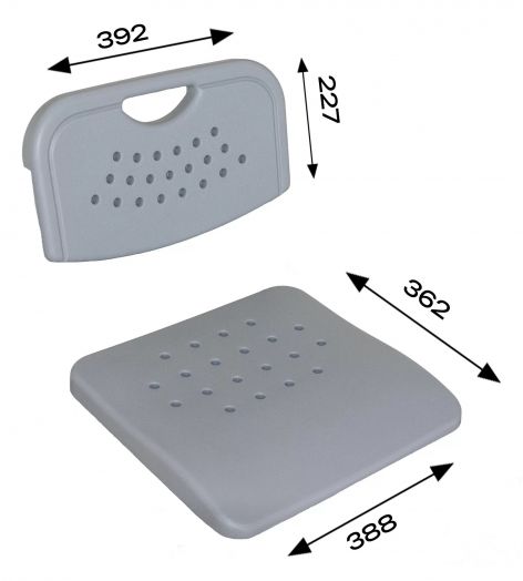 Комплект пластика (спинка и сиденье) для стула ученического Square