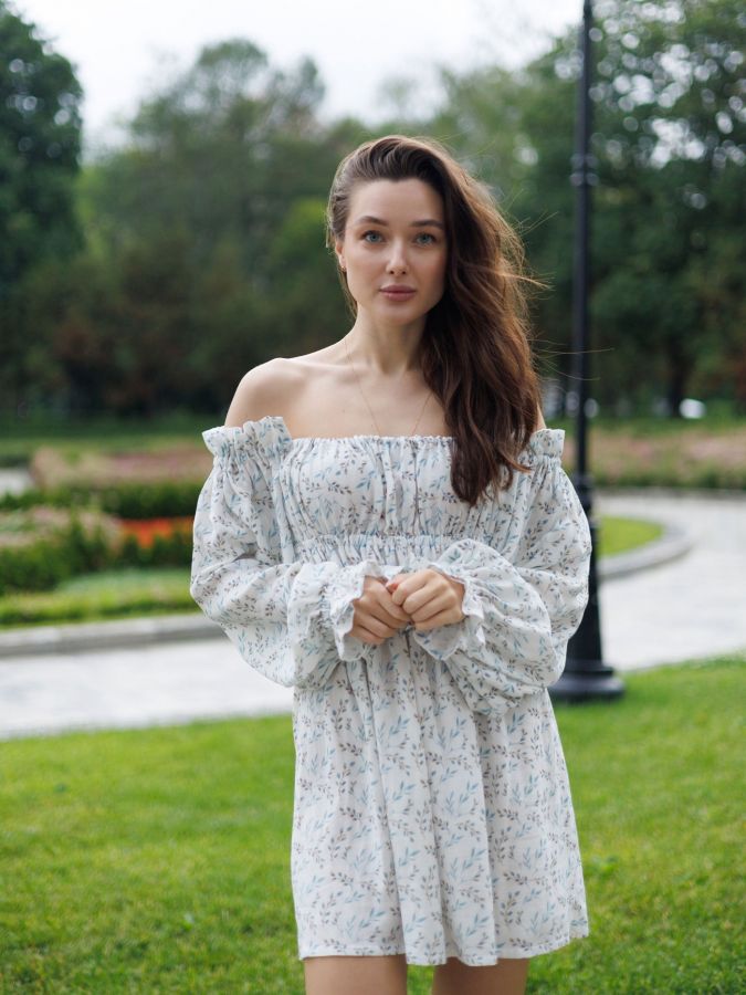 Платье Estate из бамбука короткое