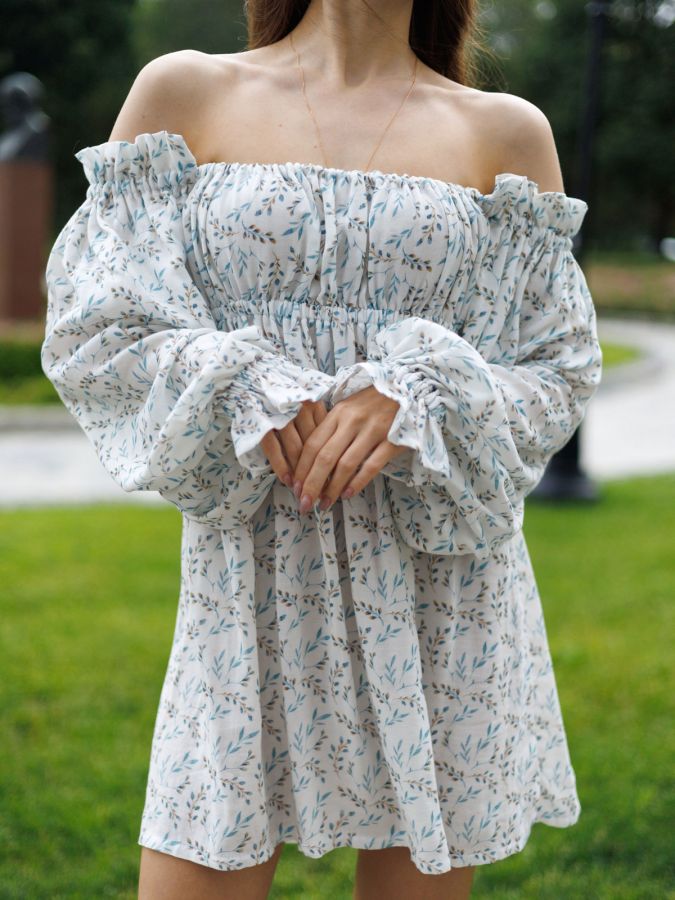 Платье Estate из бамбука короткое