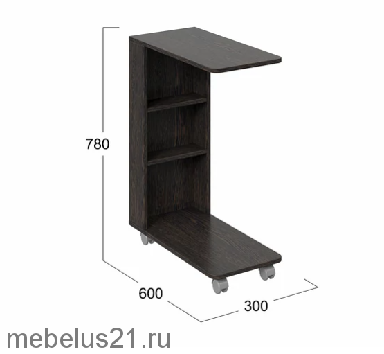 Стол журнальный тип 14 Дуб венге