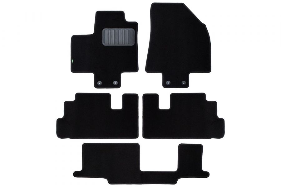 Коврики в салон Klever Standard NISSAN Pathfinder 2021-, внед., 8 мест, 5 шт. (текстиль) KLEVER0203606601210KH Klever