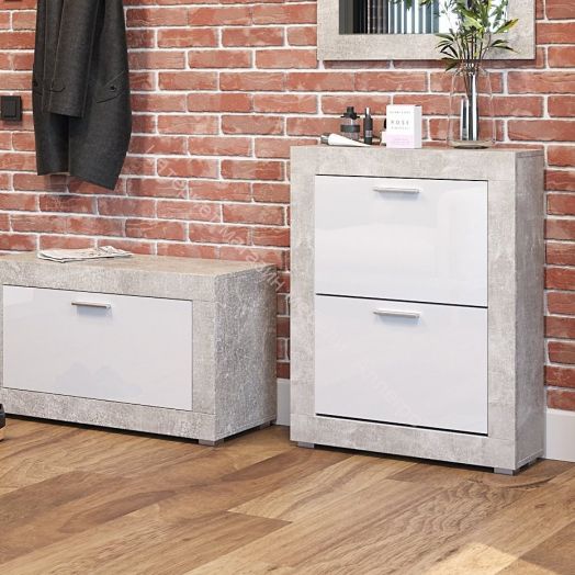 Прихожая МОНТАНА К-2 Аtelier/Белый глянец