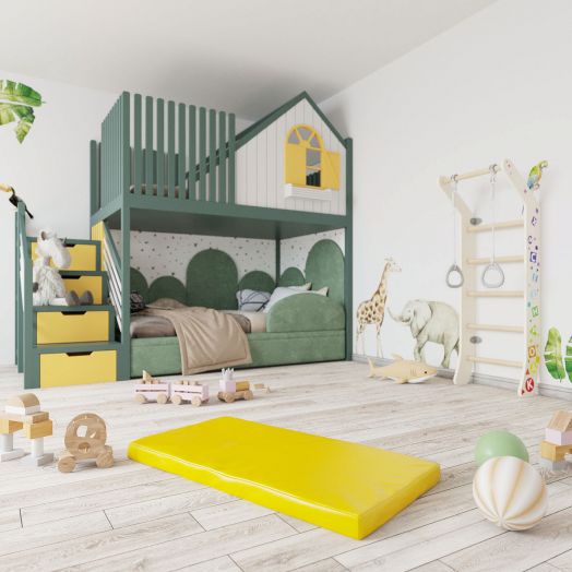 Мат (мягкий щит)  1000*500*60, одинарный (серый)