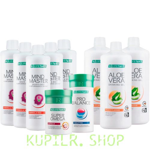 Набор «Антиэйдж» с Алоэ Вера Питьевым Гелем Персик (Красная формула)