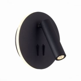 Светильник Настенный ST-Luce SL1586.413.01 Черный LED 1*8W 3000K 624Lm Ra>80 24° IP20 L-xW140xH140 170-240V / СТ Люче.