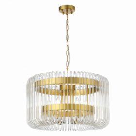 Люстра Подвесная ST-Luce SL1228.203.06 Золотистый/Прозрачный E14 6*40W / СТ Люче.