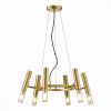Люстра Подвесная ST-Luce SL1236.203.06 Золотистый/Коньячный, Золотистый G9 6*5W / СТ Люче.