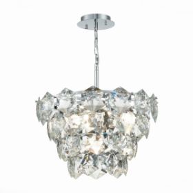 Люстра Подвесная ST-Luce SL1631.103.06 Хром/Прозрачный E14 6*40W / СТ Люче.