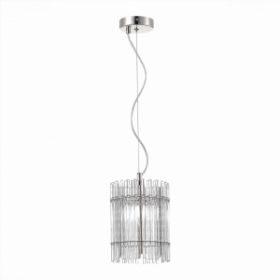 Люстра Подвесная ST-Luce SL1656.103.01 Никель/Прозрачный E14 1*40W / СТ Люче.