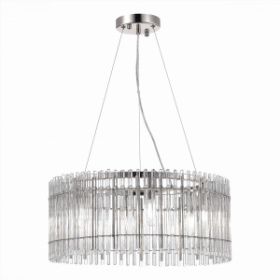 Люстра Подвесная ST-Luce SL1656.113.06 Никель/Прозрачный E14 6*40W / СТ Люче.