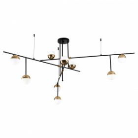 Люстра Потолочная ST-Luce SL1507.422.09 Черный/Белый, Золотистый G9 9*5W 4000K / СТ Люче.