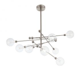 Люстра Потолочная ST-Luce SL377.342.08 Никель/Прозрачный LED 8*4,5W 4000K / СТ Люче.