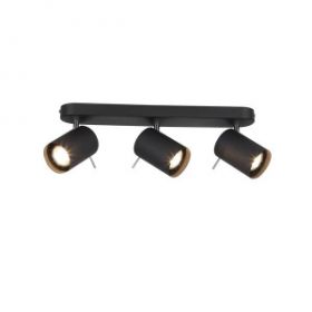 Спот ST-Luce SL597.401.03 Черный, Хром/Черный GU10 LED 3*3W / СТ Люче.