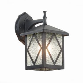 Светильник Уличный Настенный ST-Luce SL084.411.01 Черный/Черный, Прозрачный E27 1*60W / СТ Люче.