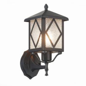 Светильник Уличный Настенный ST-Luce SL084.401.01 Черный/Черный, Прозрачный E27 1*60W / СТ Люче.
