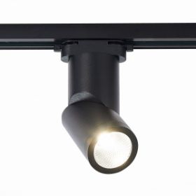 Светильник Трековый ST-Luce ST650.436.10 Черный LED 1*10W 3000K 800Lm Ra>90 38° IP20 D60xH190 165-265V / СТ Люче.