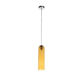 Светильник Подвесной ST-Luce SL1145.193.01 Хром/Янтарный E27 1*60W / СТ Люче.