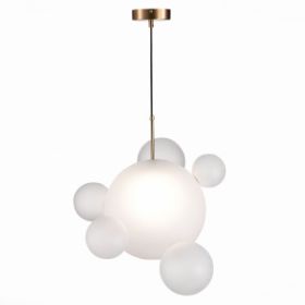 Светильник Подвесной ST-Luce SL1133.513.01 Латунь/Белый E27 1*60W / СТ Люче.