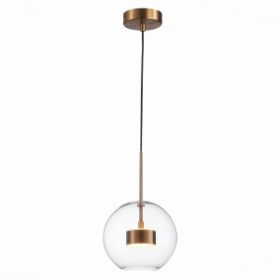 Светильник Подвесной ST-Luce SL1133.233.01 Латунь/Прозрачный LED 1*14W 3000K / СТ Люче.