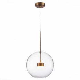 Светильник Подвесной ST-Luce SL1133.223.01 Латунь/Прозрачный LED 1*14W 3000K / СТ Люче.