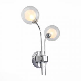 Бра ST-Luce SL431.101.02 Хром/Прозрачный, Белый G9 2*5W / СТ Люче.