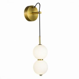 Бра ST-Luce SL6112.201.07 Золотистый/Молочно-Белый LED 1*7W / СТ Люче.