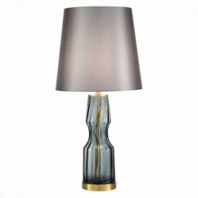 Лампа Прикроватная ST-Luce SL1005.104.01 Дымчатый,Латунь/Серый E27 1*40W / СТ Люче.