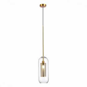Подвес ST-Luce SL1048.303.01 Латунь/Прозрачный E14 1*40W / СТ Люче.