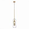 Подвес ST-Luce SL1048.303.01 Латунь/Прозрачный E14 1*40W / СТ Люче.