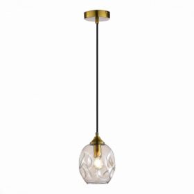 Подвес ST-Luce SL1188.303.01 Латунь/Коньячный E14 1*40W / СТ Люче.