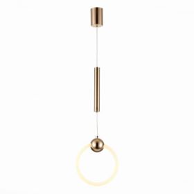 Подвес ST-Luce SL1578.203.01 Золотистый/Золотистый, Белый LED 1*15W 3000K / СТ Люче.
