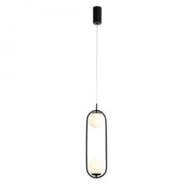 Подвес ST-Luce SL395.403.02 Черный/Белый LED 2*8W 4000K / СТ Люче.