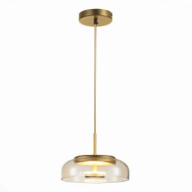 Подвес ST-Luce SL6002.203.01 Золотистый/Янтарный LED 1*7W 4000K / СТ Люче.