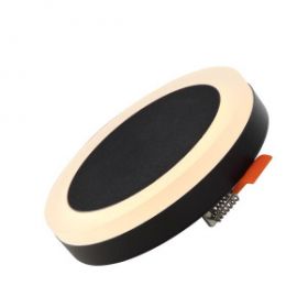 Светильник Встраиваемый ST-Luce ST104.402.06 Черный LED 1*6W 3000K 468Lm Ra>80 120° IP20 D110xH20 170-240V / СТ Люче.