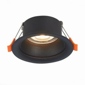Светильник Встраиваемый ST-Luce ST200.408.01 Черный GU10 1*50W D89xH40 220V Без Ламп / СТ Люче.