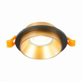 Светильник Встраиваемый ST-Luce ST206.248.01 Черный GU10 1*50W IP20 D92xH38 220V Без Ламп / СТ Люче.