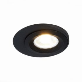 Светильник Встраиваемый ST-Luce ST216.408.01 Черный GU10 1*7W IP20 D100xH23 220V Без Ламп / СТ Люче.