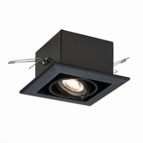 Светильник Встраиваемый ST-Luce ST250.448.01 Черный GU10 1*50W L126xW126xH70 220V Без Ламп / СТ Люче.