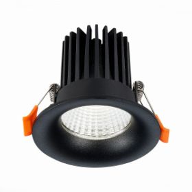 Светильник Встраиваемый ST-Luce ST703.438.10 Черный LED 1*10W 3000K 900Lm Ra>90 38° IP20 D85xH75 170-240V / СТ Люче.