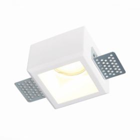 Светильник Встраиваемый из Гипса ST-Luce ST252.518.01 Белый GU10 1*50W IP20 L80xW80xH52 180-240V Без Ламп / СТ Люче.
