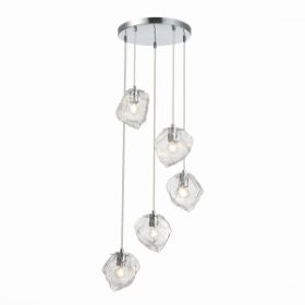 Светильник Подвесной ST-Luce SL1175.103.05 Хром/Прозрачный E14 5*40W / СТ Люче.