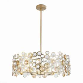 Светильник Подвесной ST-Luce SL1172.203.05 Золотистый/Золотистый, Прозрачный E14 5*60W / СТ Люче.