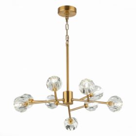 Светильник Подвесной ST-Luce SL1166.303.09 Латунь/Прозрачный G9 LED 9*5W / СТ Люче.