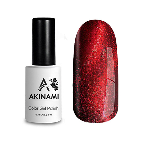 Гель-лак Akinami Cat Eye Red 03, 9мл