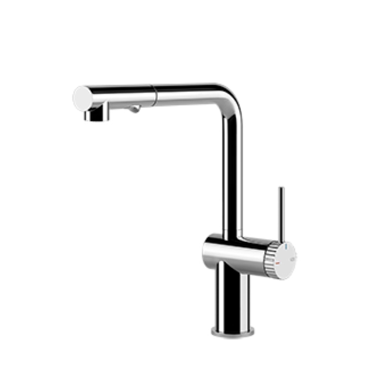 Смеситель для кухни с выдвижным изливом Gessi Inedito 60451/60457